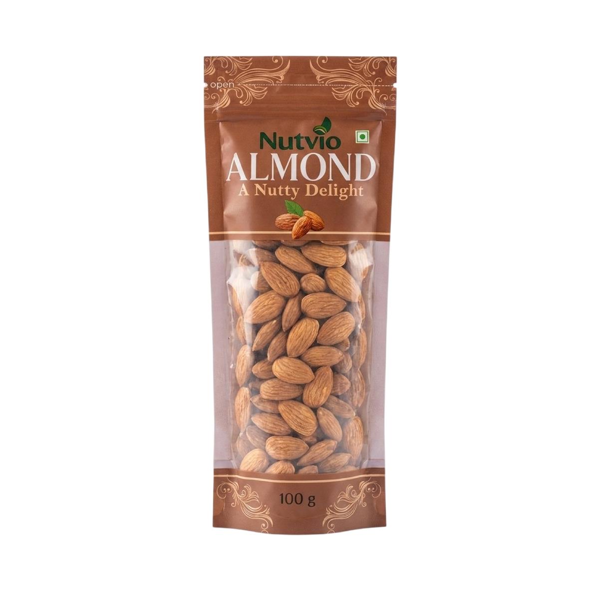 Nutvio Premium Almond Sachets — 100g