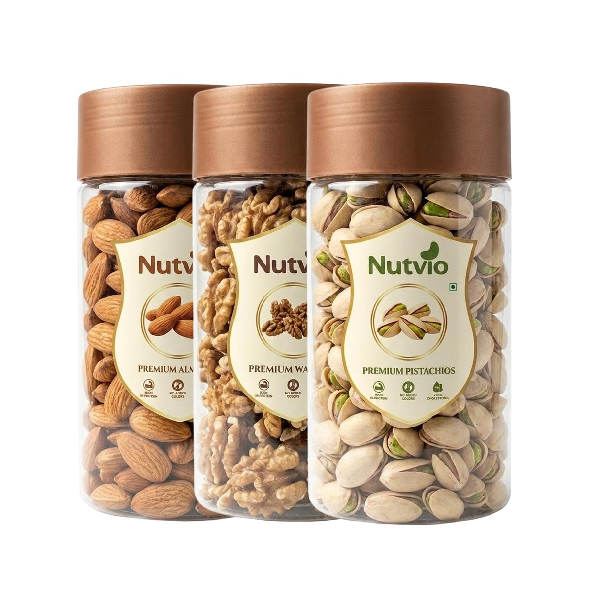 Heart Healthy Combo — Walnuts · Almonds · Pistachios