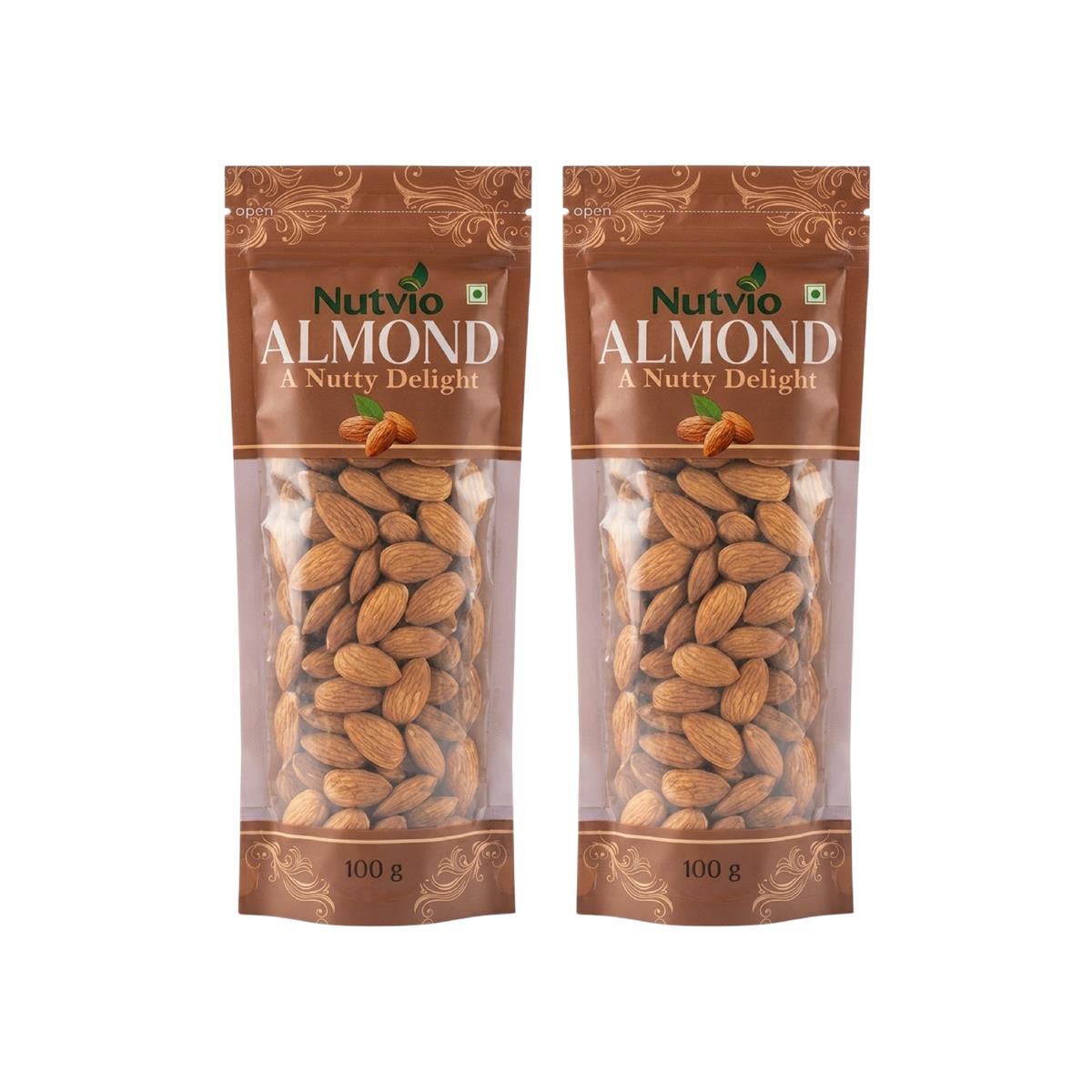 Nutvio Premium Almond Sachets — 100g