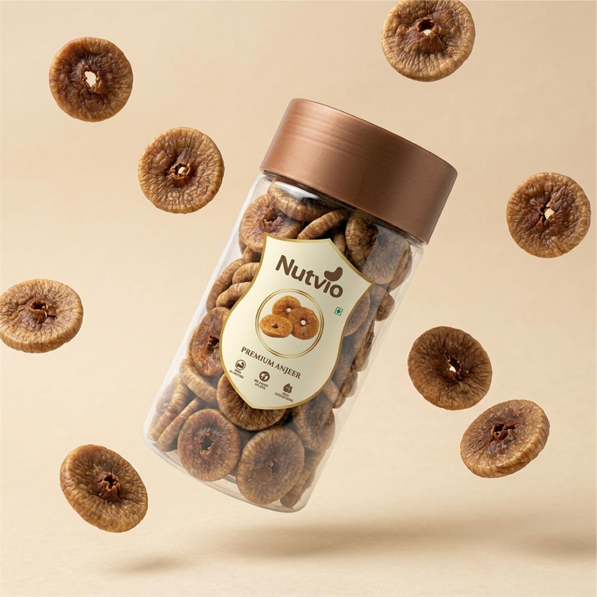 Nutvio Premium Dried Anjeer Pantry Jar 400g