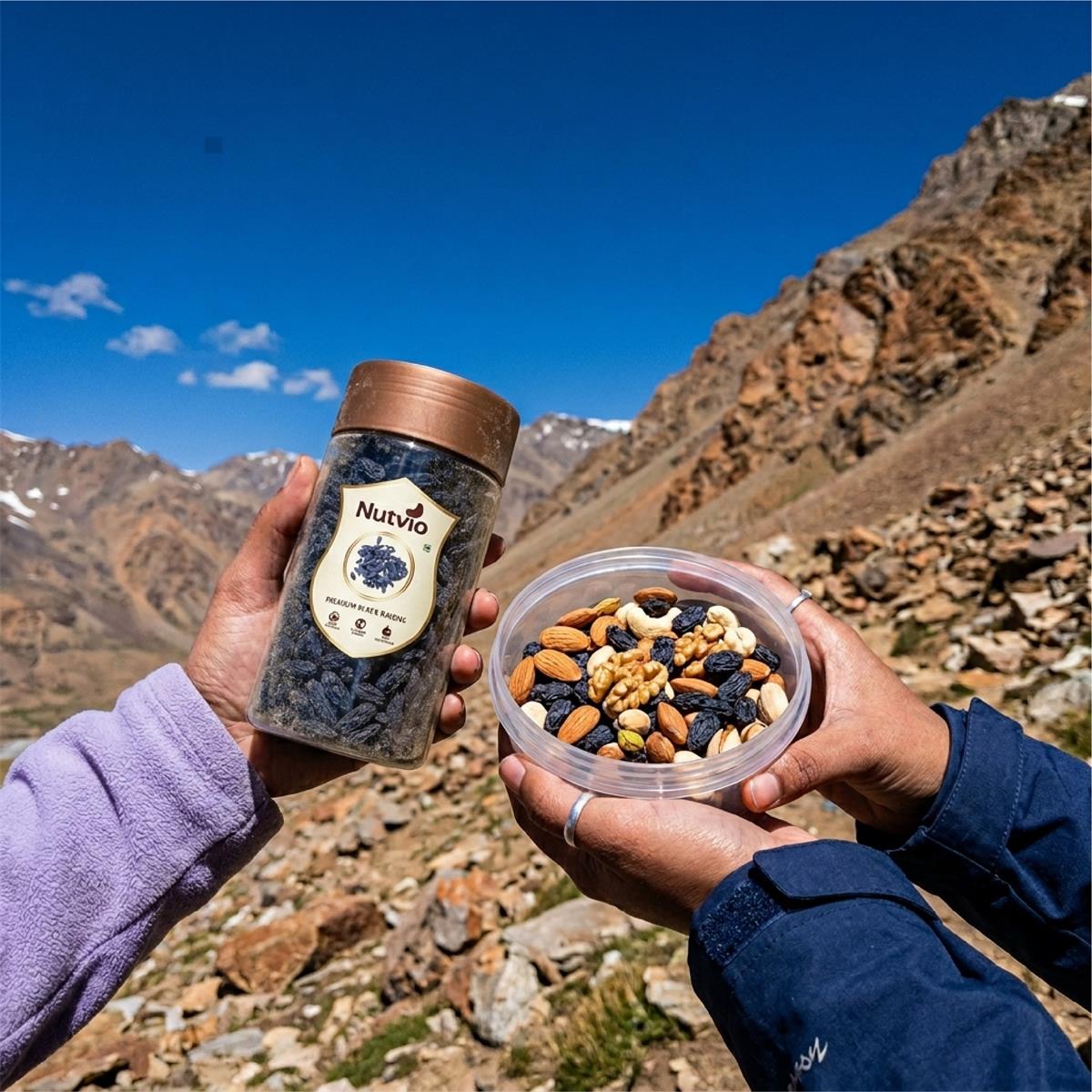 Nutvio Premium Black Raisin Pantry Jar 500g