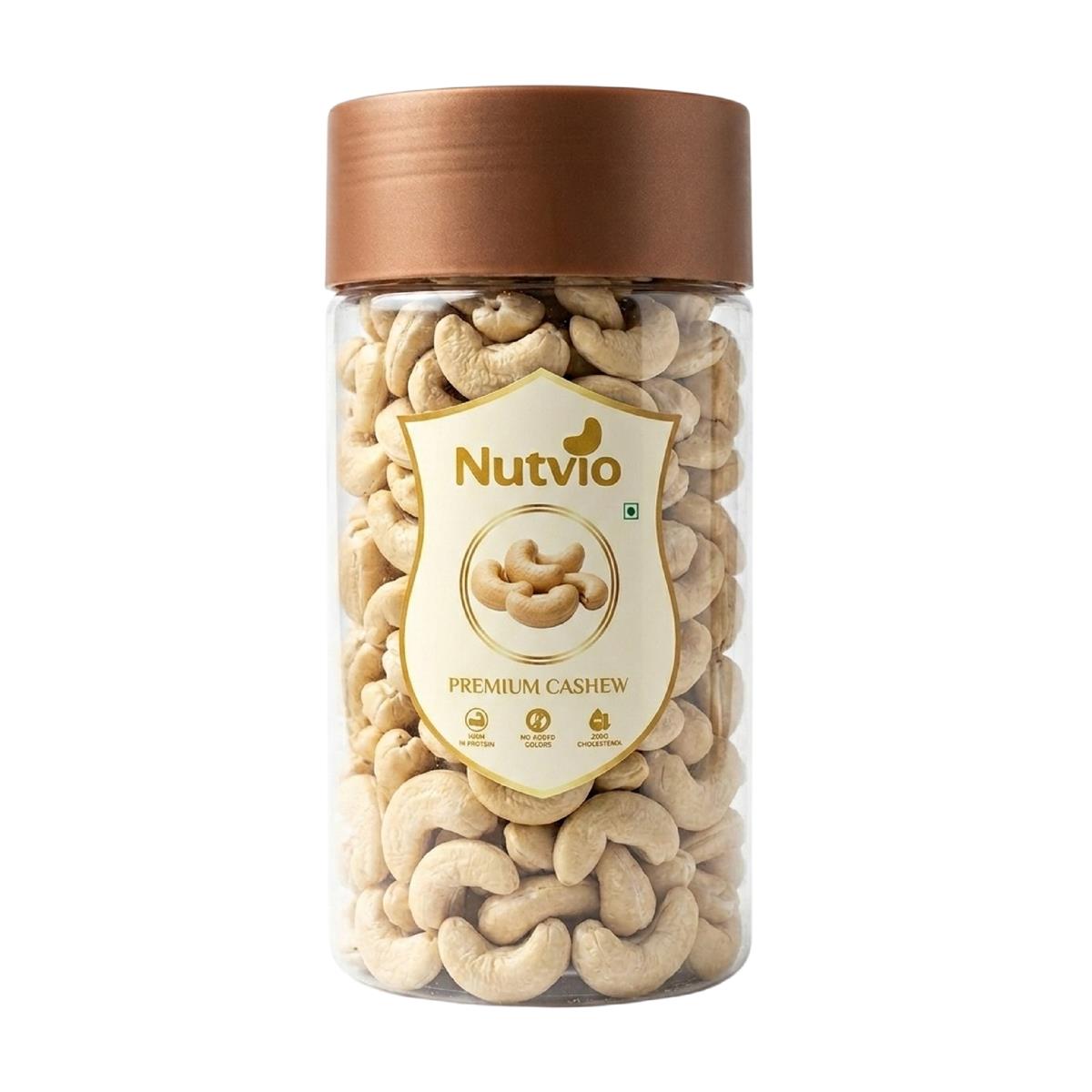 Nutvio Whole Cashew Pantry Jar 500g