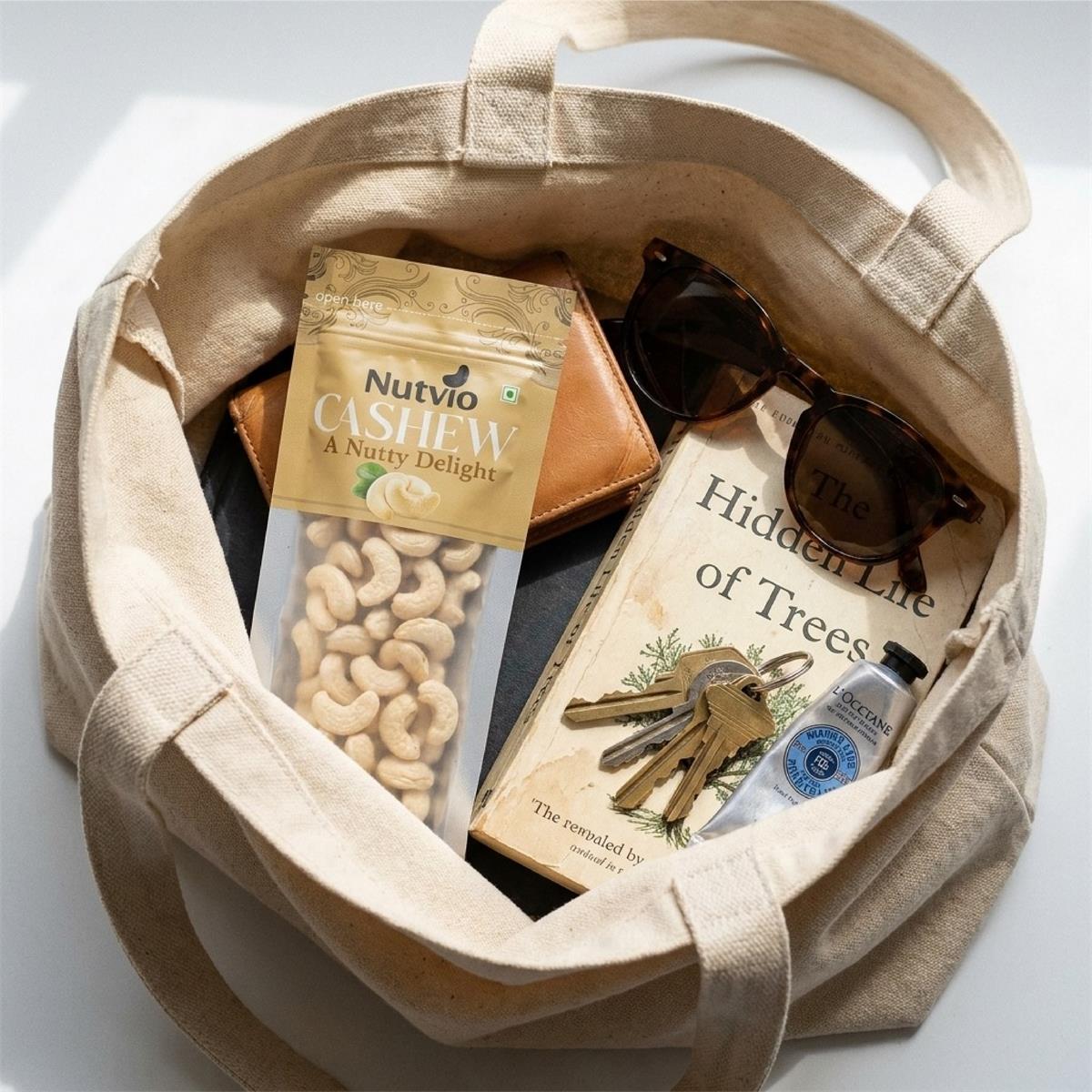 Nutvio Whole Cashew Sachets — 100g