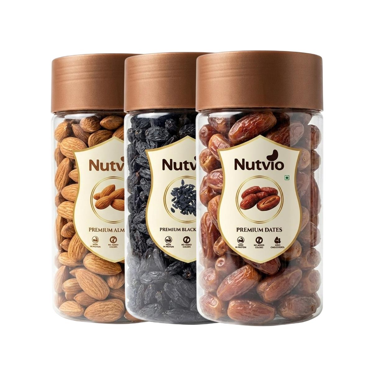Daily Energy Combo — Almonds · Black Raisins · Dates