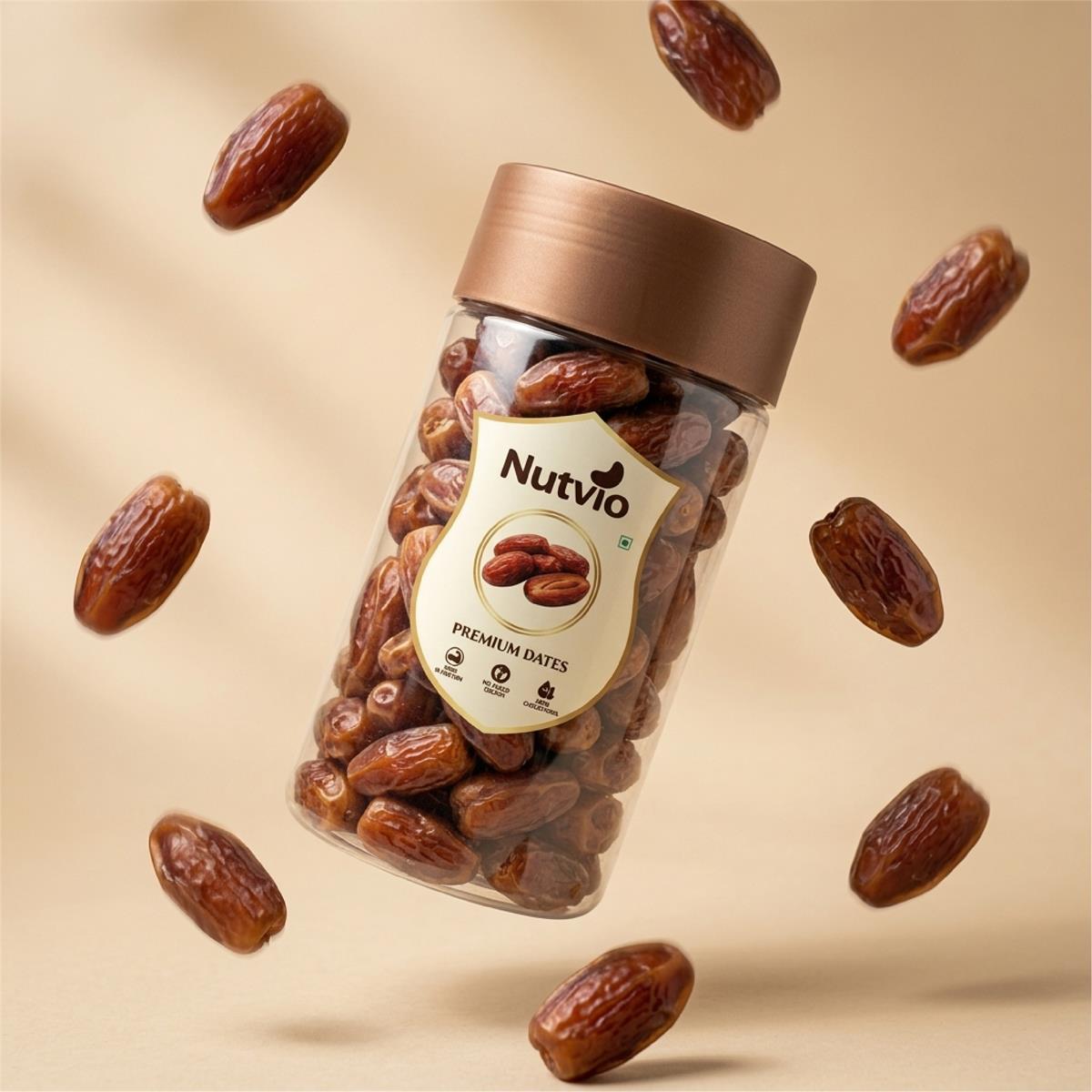 Nutvio Premium Dates Pantry Jar 500g