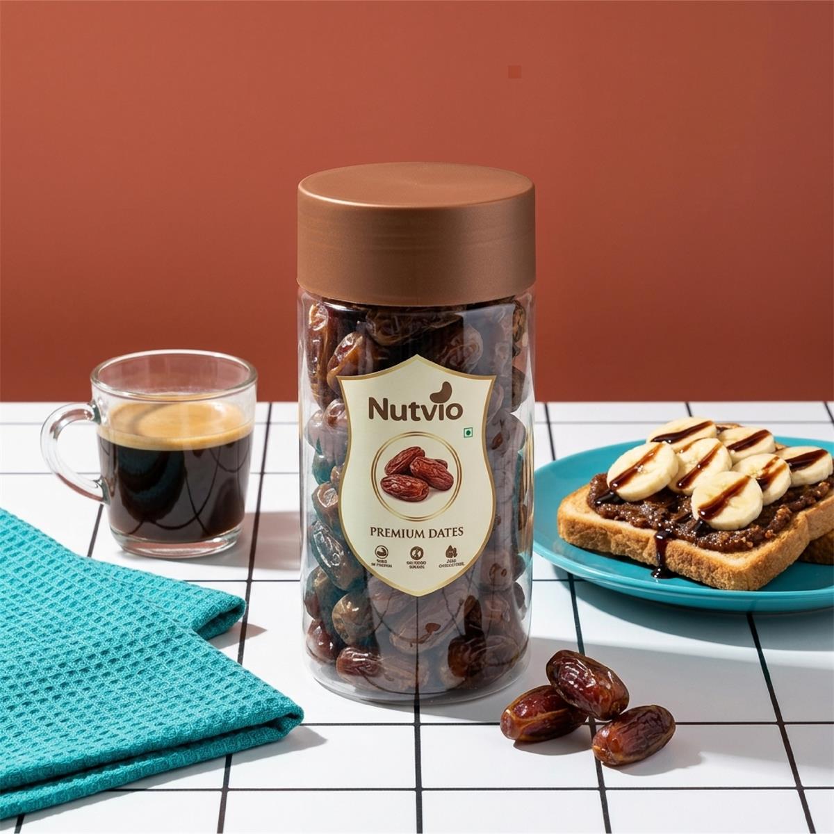 Nutvio Premium Dates Pantry Jar 500g