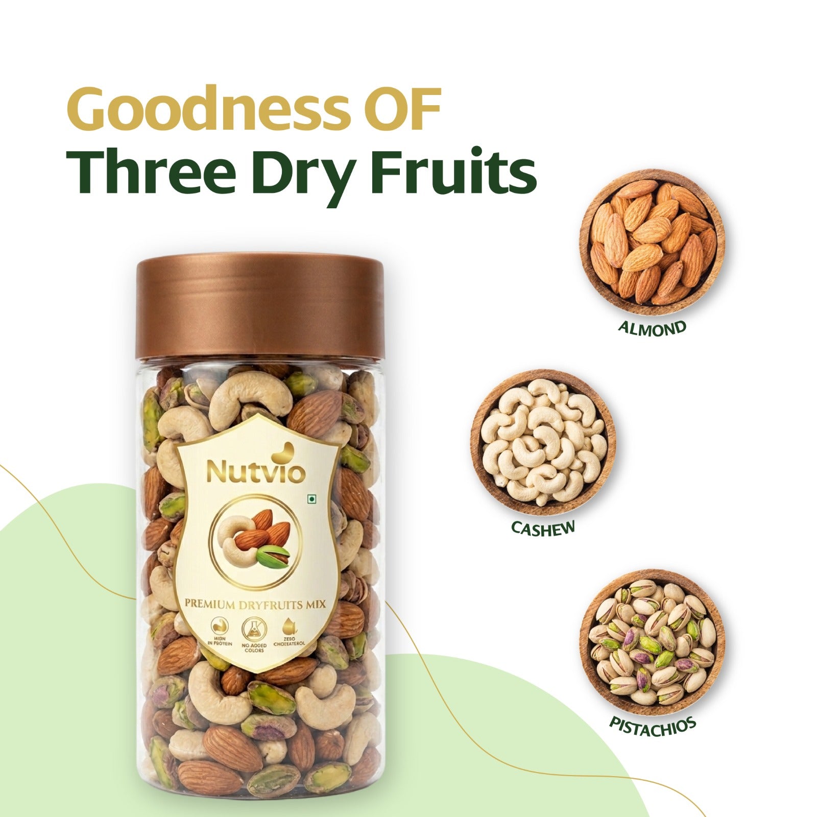 Nutvio Premium Mixed Dry Fruits Jar 1.2kg