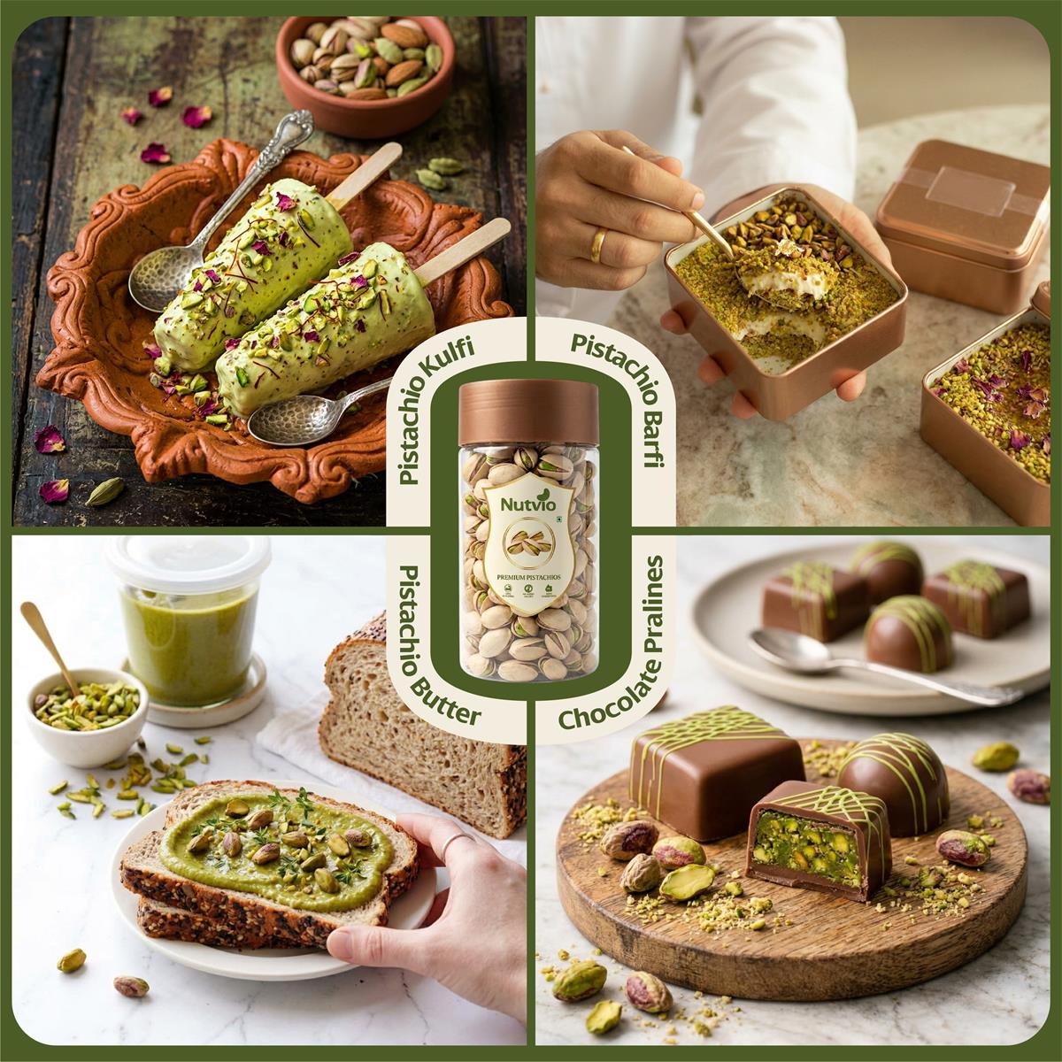 Nutvio Premium Pistachio Pantry Jar 400g