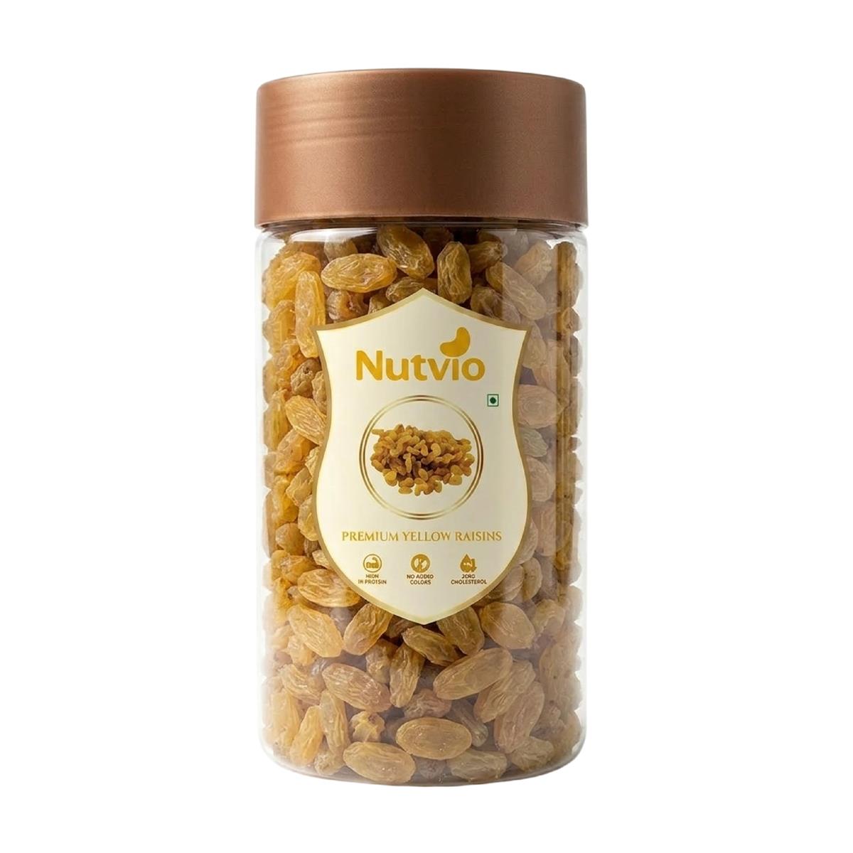 Nutvio Premium Yellow Raisin Pantry Jar 500g